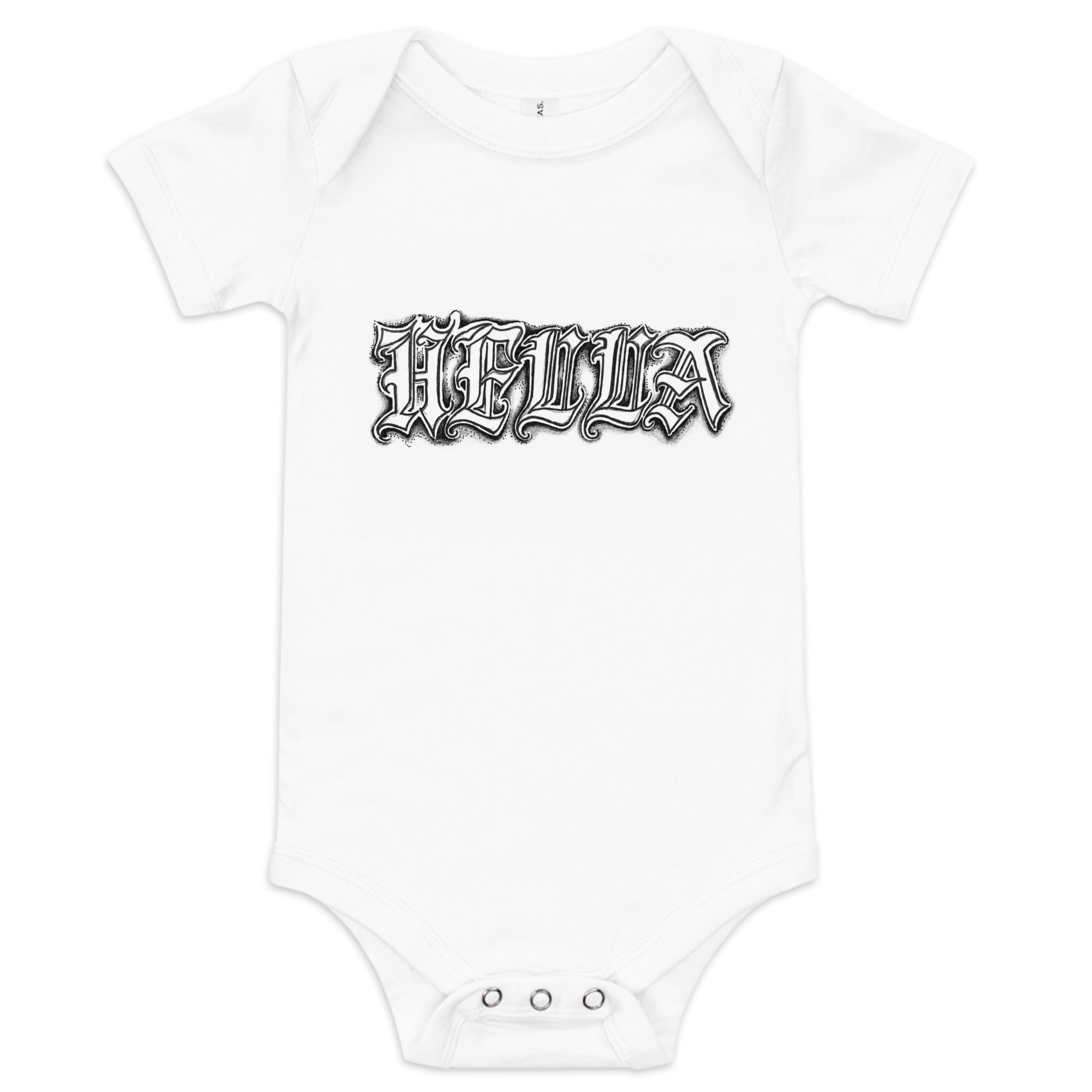 Baby short sleeve one piece - Hella Mob Brand Apparel