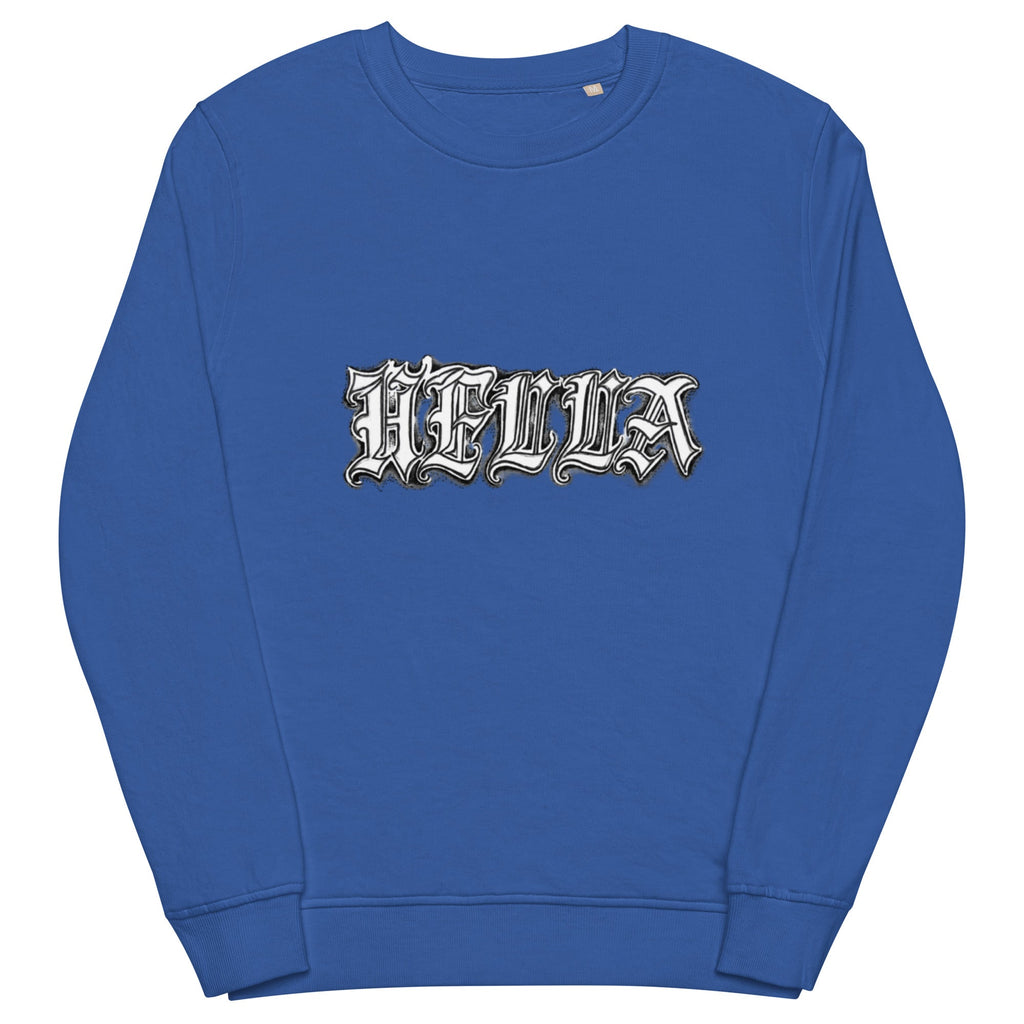HELLA LOGO blue sweatshirt - Hella Mob Brand Apparel