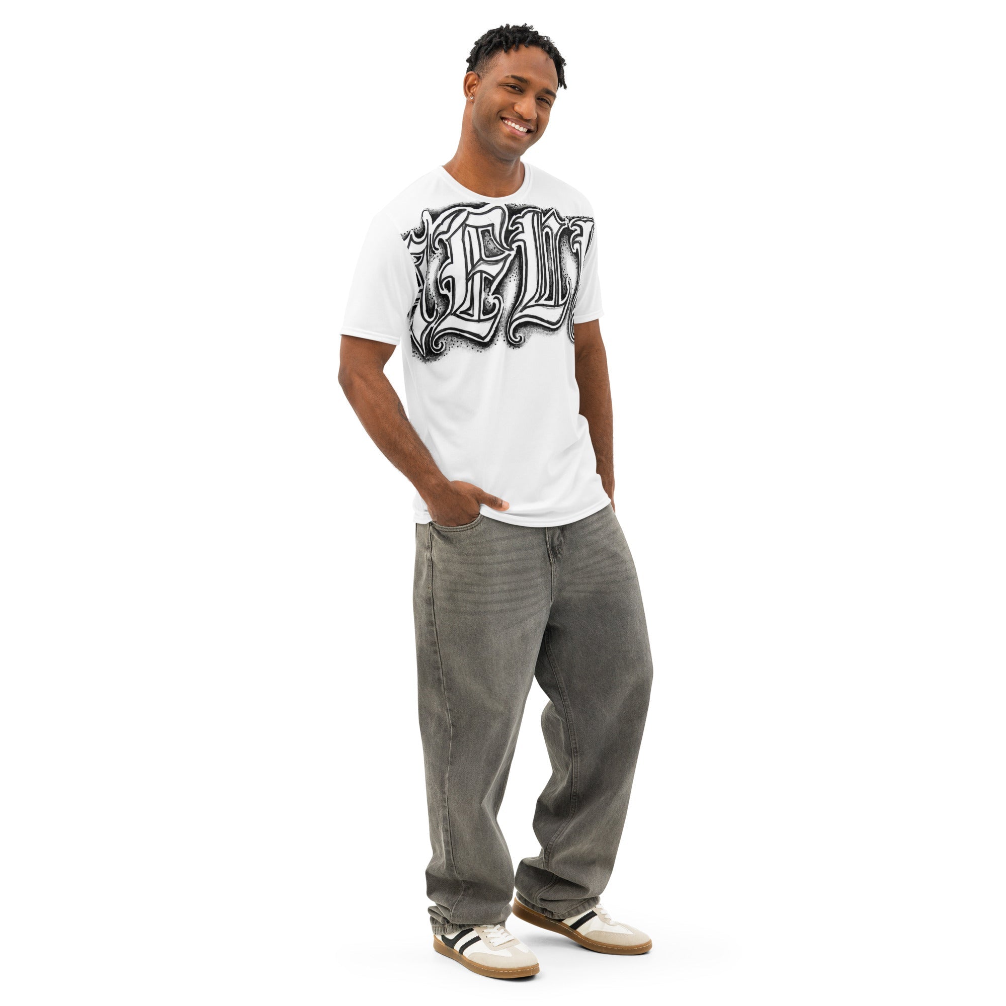 Men’s cotton crew neck t-shirt - Hella Mob Brand Apparel