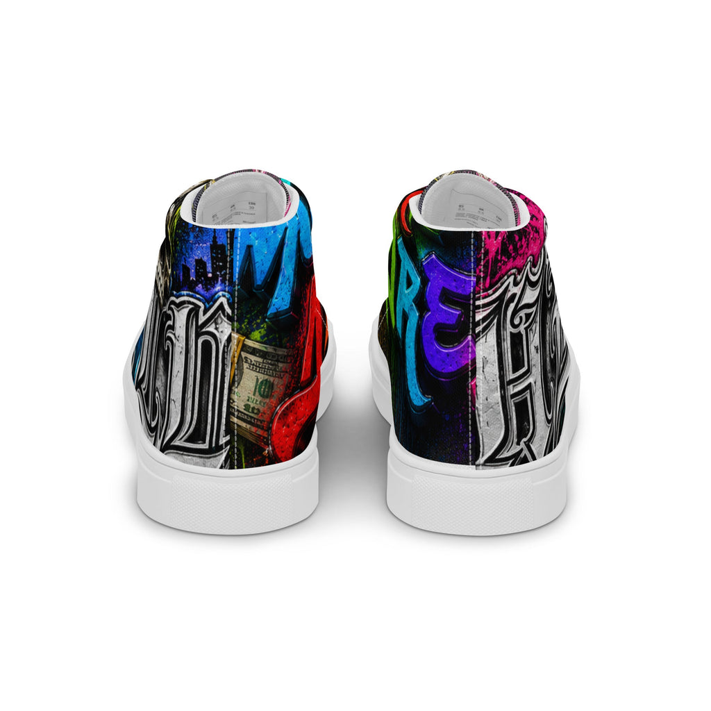 Men’s high top canvas shoes - Hella Mob Brand Apparel