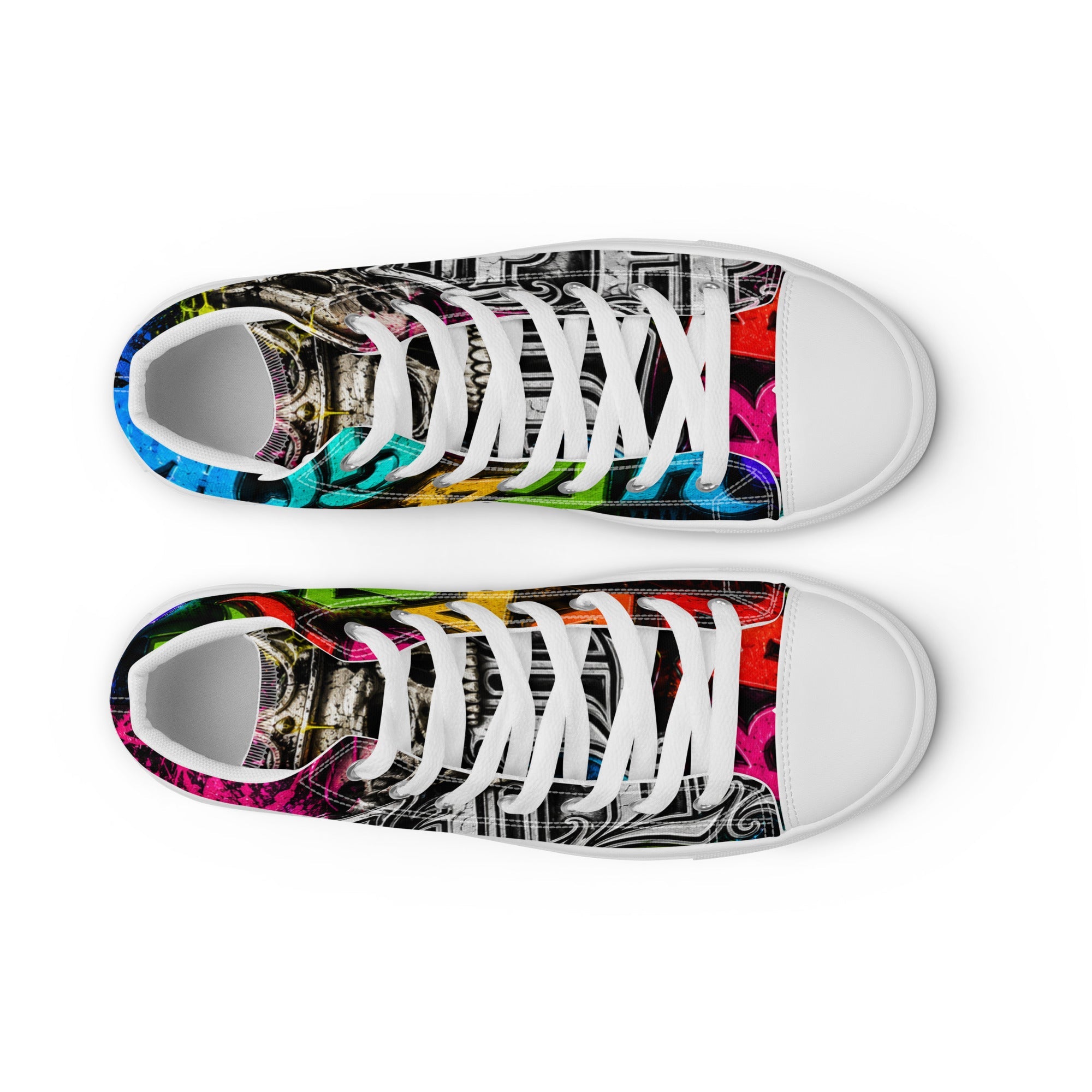 Men’s high top canvas shoes - Hella Mob Brand Apparel
