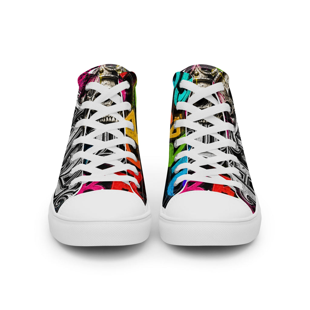 Men’s high top canvas shoes - Hella Mob Brand Apparel