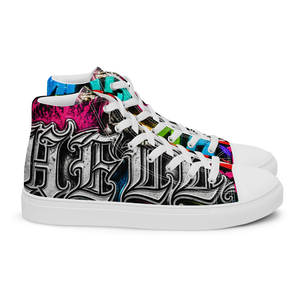 Men’s high top canvas shoes - Hella Mob Brand Apparel