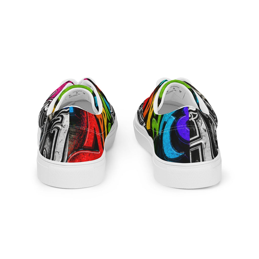 Men’s lace-up canvas shoes - Hella Mob Brand Apparel