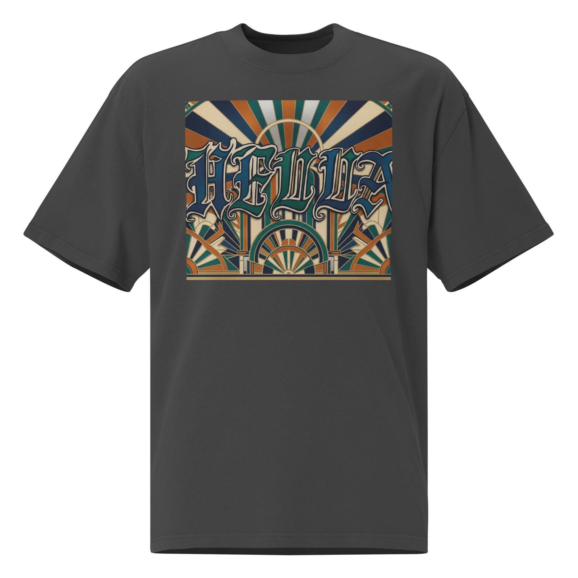 Oversized faded t-shirt - Hella Mob Brand Apparel