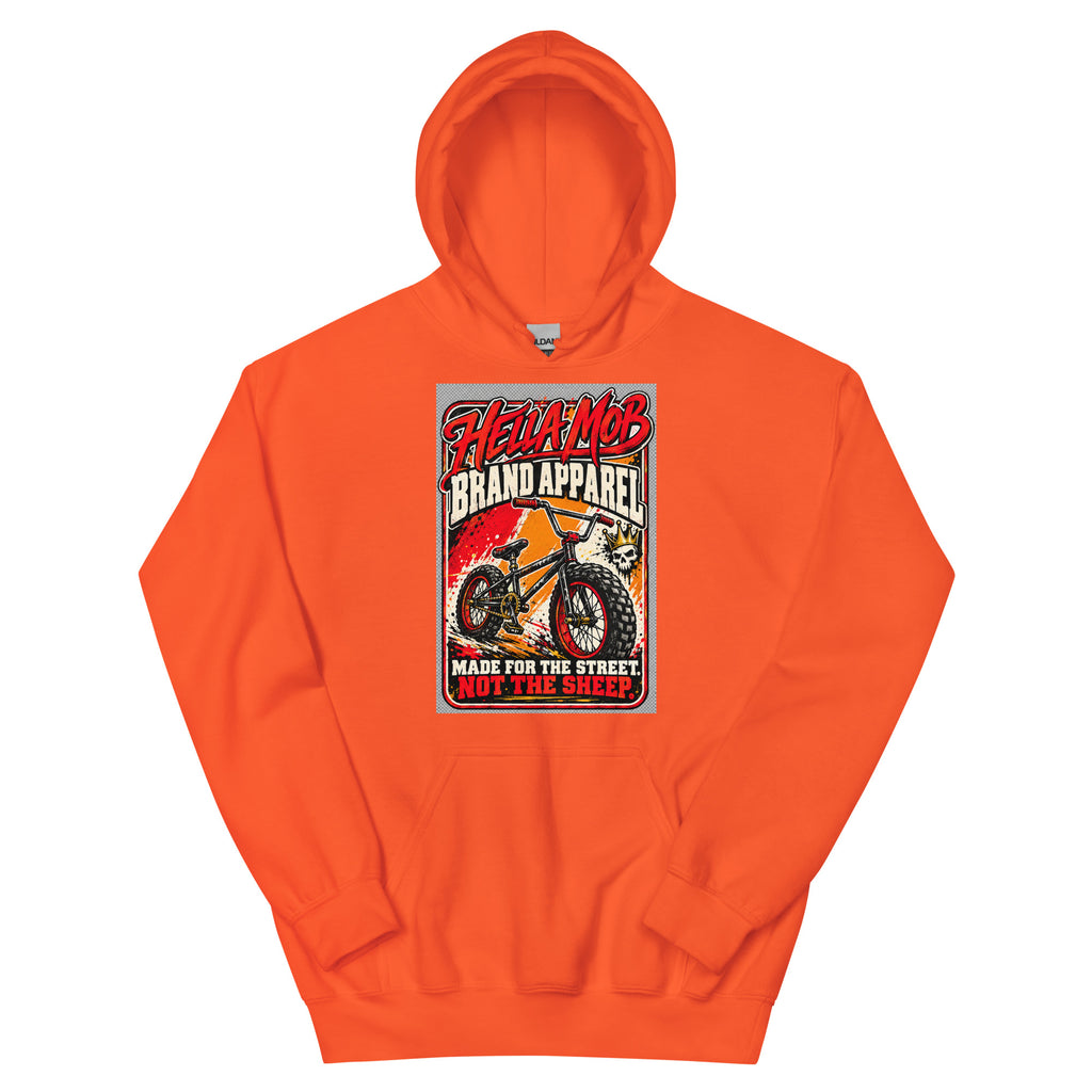 HELLA MOB heavy blend streetwear hoodie front view