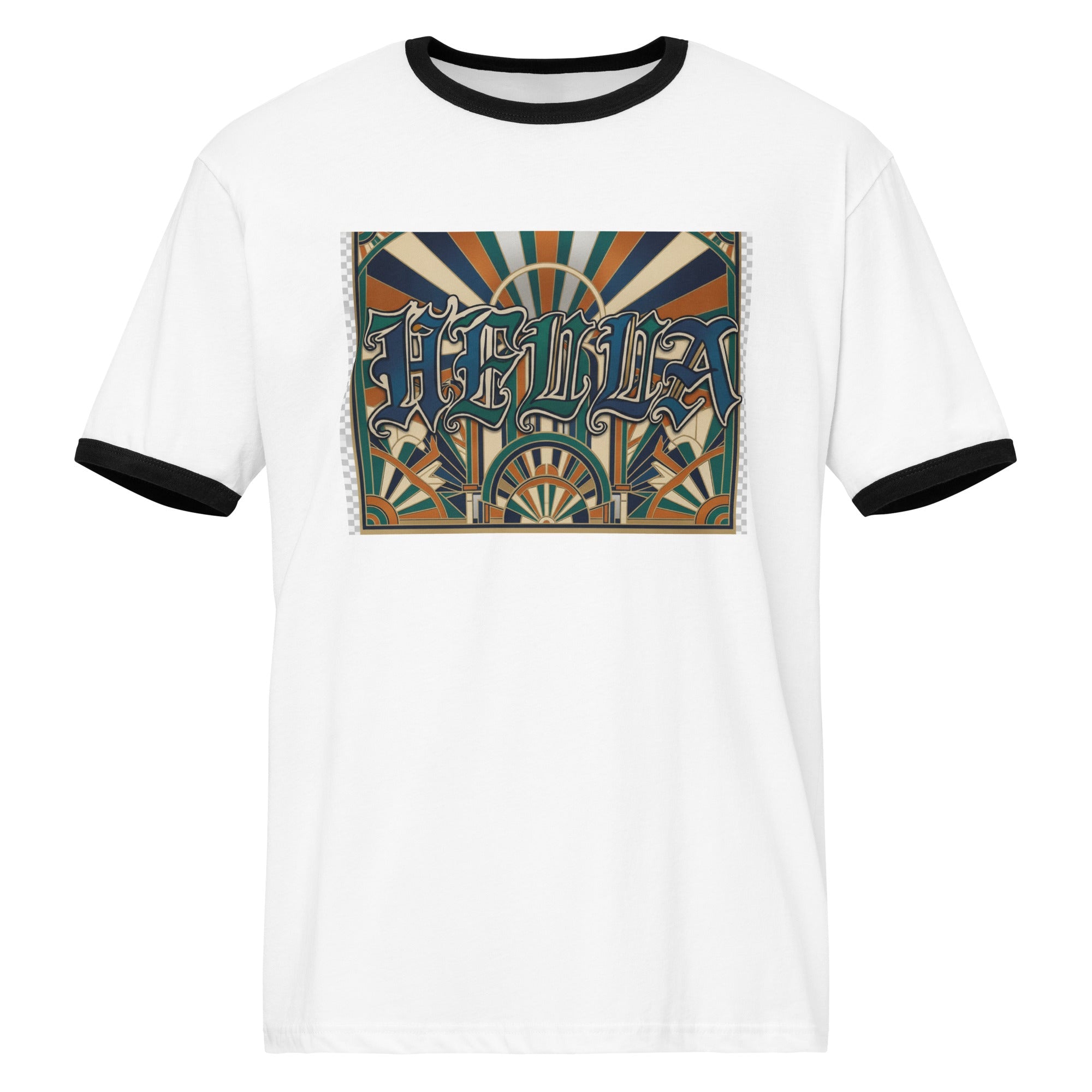 Unisex ringer t-shirt - Hella Mob Brand Apparel