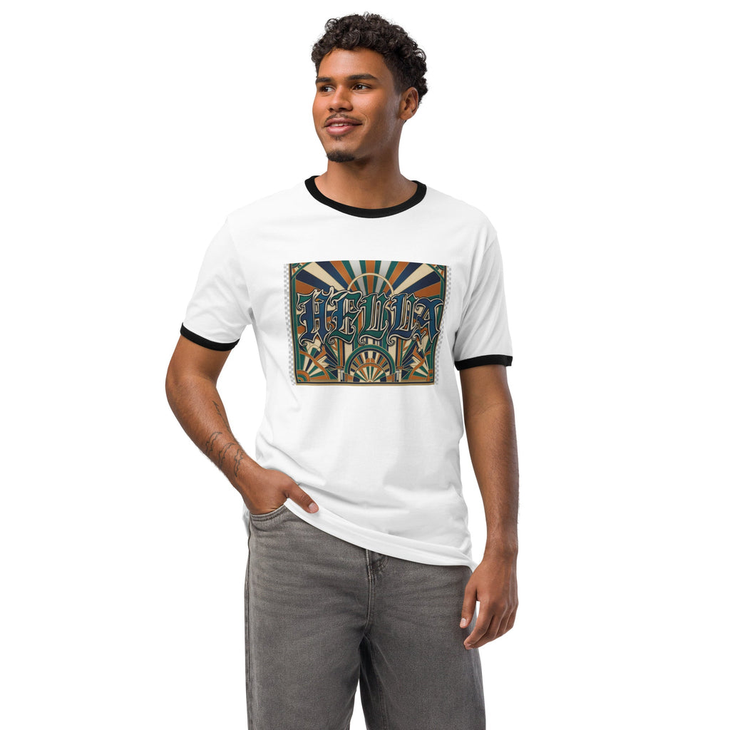 Unisex ringer t-shirt - Hella Mob Brand Apparel