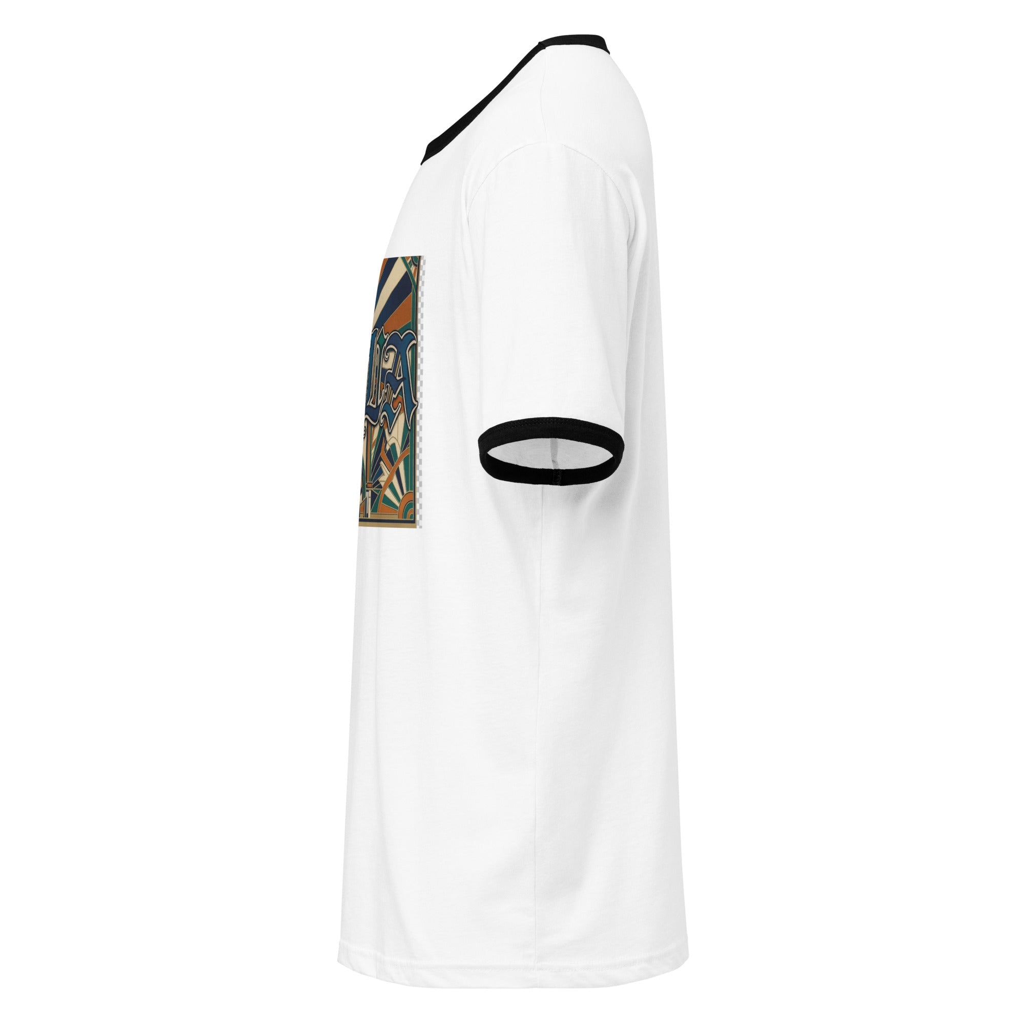 Unisex ringer t-shirt - Hella Mob Brand Apparel
