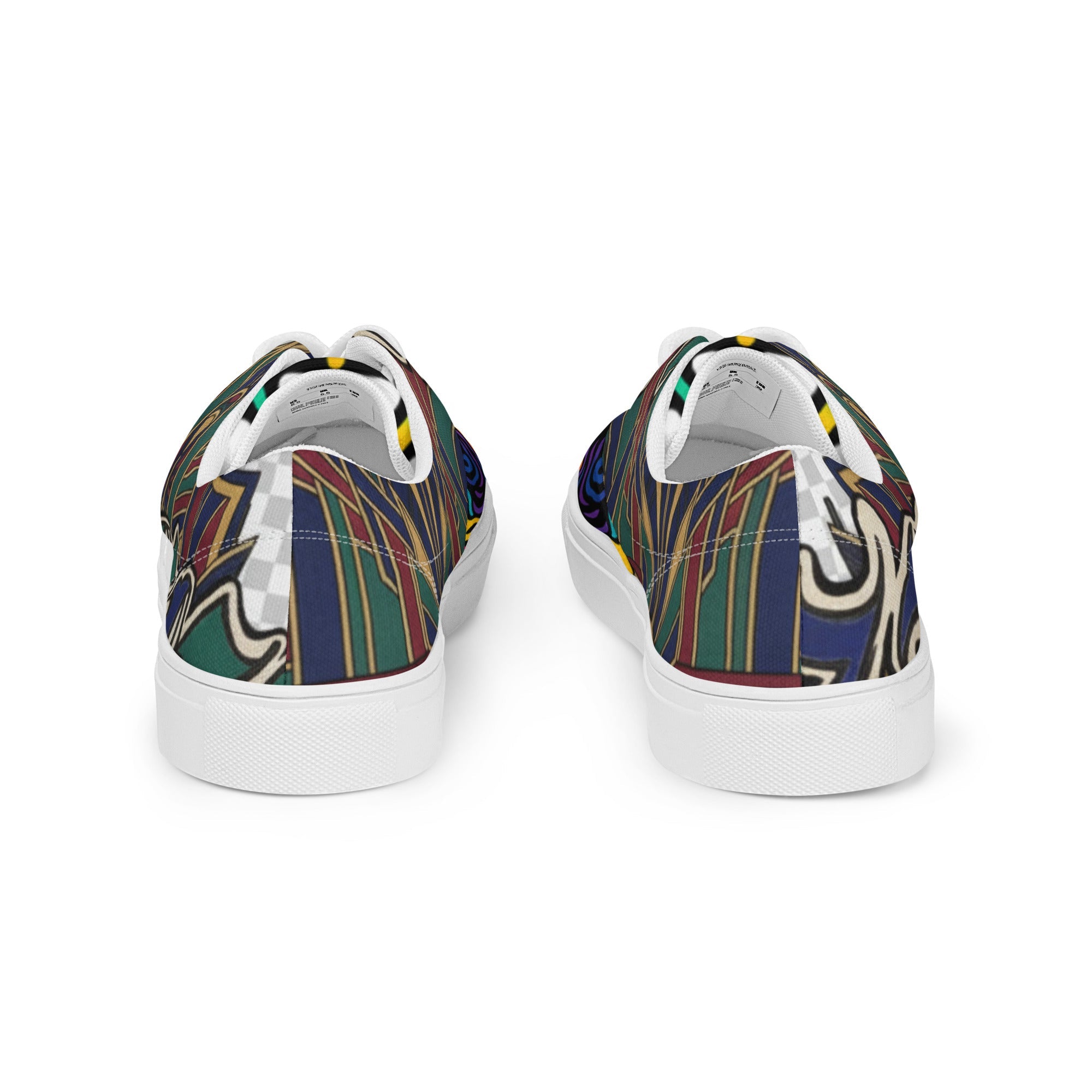 Women’s lace-up canvas shoes - Hella Mob Brand Apparel